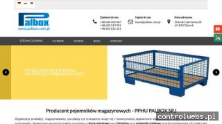 PALBOX Pojemniki blaszane