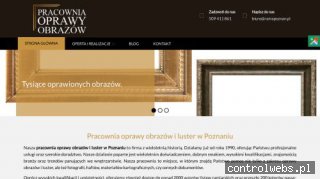 ramy-oprawa.pl oprawianie obrazów Poznań