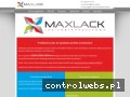 Screenshot strony max-lack.pl
