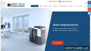 INFO TECH drukarki monochromatyczne używane olsztyn