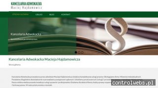 HAJDAMOWICZ MACIEJ Prawnik Nowy Dwór Gdański