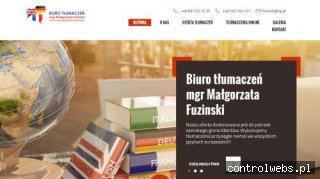 MAŁGORZATA FUZINSKI Tłumaczenia niemiecko-polskie Olsztyn