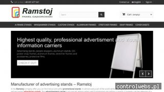 RAMSTOJ Potykacze reklamowe