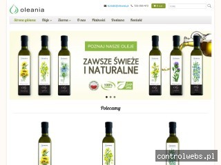 Oleania - oleje naturalne tłoczone na zimno