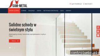 GAM-METAL balustrady wewnętrzne szklane łódź