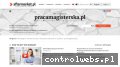 Screenshot strony www.pracamagisterska.pl