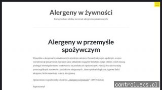 Alergeny w żywności