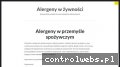 Screenshot strony alergeny-w-zywnosci.eu