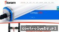 Screenshot strony www.toram-systems.eu
