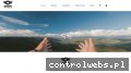 Screenshot strony www.dronsfera.pl