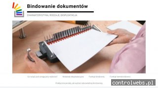 Strona o bindownicach i bindowaniu dokumentów