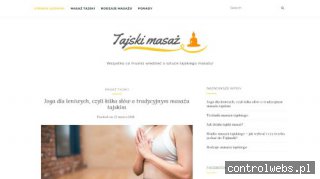 Informacje o tajskim masażu