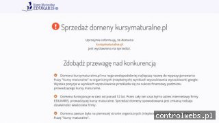 Uzupełnienie wiedzy przed maturą - kursymaturalne.pl