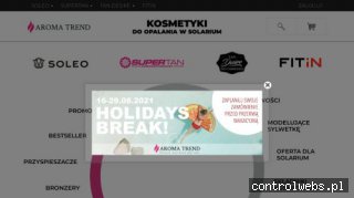 Sklep Aroma Trend - kosmetyki po opalaniu w solarium