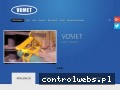 Screenshot strony www.vomet.com.pl