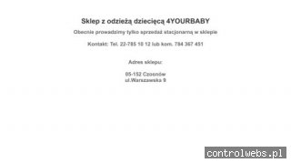 Sklep 4yourbaby - ubranka dla dzieci Warszawa, Łomianki