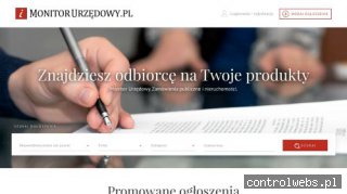 Przetargi publiczne - Monitor Urzędowy