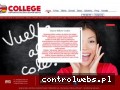 Screenshot strony collegecentrum.com