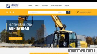 Młoty hydrauliczne do koparek - arrowhead.com.pl