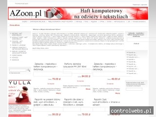 AZoon.pl - haft komputerowy na odzieży i tekstyliach
