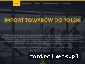 Screenshot strony www.importdopolski.pl