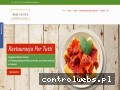 Screenshot strony restauracjapertutti.pl