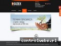 Screenshot strony www.gizex.com.pl