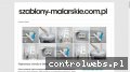 Screenshot strony szablony-malarskie.com.pl