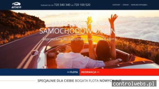 Wypożyczalnia samochodów - arsen.net.pl