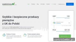 VarsoviaFX - przelewy do Polski z UK