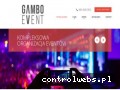 Screenshot strony gambo-event.pl