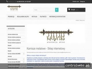 PHU KARNISZ - karnisze metalowe nowoczesne, pojedyncze