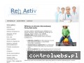 Screenshot strony www.rehactiv.com
