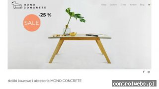 sklep MONO CONCRETE stoliki kawowe i beton architektoniczny