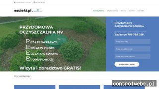 Biologiczna oczyszczalnia ścieków - Escieki.pl