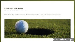 Golf - Pierwsze kroki