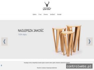 Deer Wood - Stylowe stoliki kawowe z litego drewna dębowego