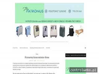 Koncentratory tlenu Patronus - wypożyczalnia i serwis