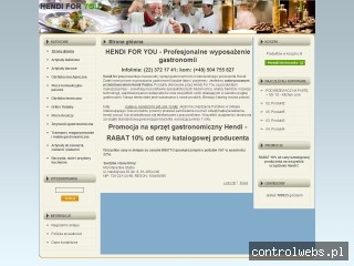 Ekonomiczne urządzenia gastrononiczne Hendi