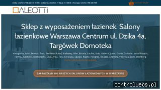 Wyposażenie łazienki Warszawa, Sklep z łazienkami - ALEOTTI