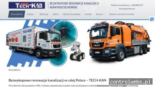 www.techkan.pl bezwykopowe renowacje kanałów Oława