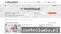 Screenshot strony www.e-innowacje.pl