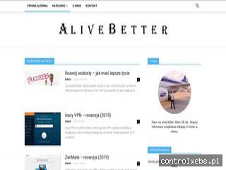 AliveBetter.pl - Jak mieć lepsze życie