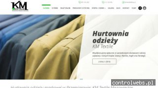 www.kmtextile.pl hurtownia odzieży markowej Przemiarowo