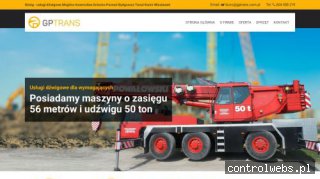 GP Trans - usługi dźwigowe