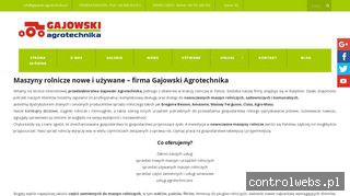www.gajowski-agrotechnika.pl Agregaty uprawowe