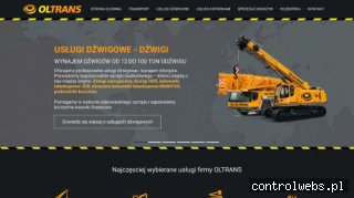 Oltrans - usługi dźwigowe