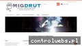 Screenshot strony migdrut.pl