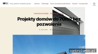 Projekty garaży