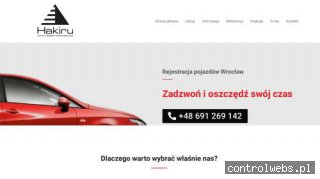 Hakiru - Rejestracja auta w tydzień Wrocław